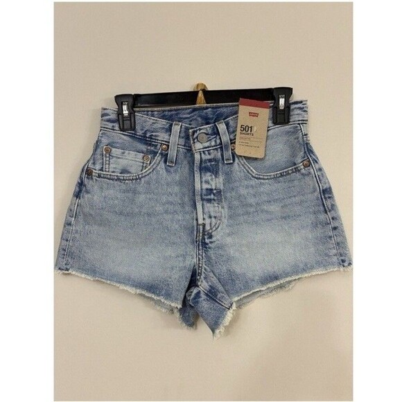Levi's Women’s Premium 501° High Rise  Denim Shorts NWT Size 26 - Picture 6 of 8